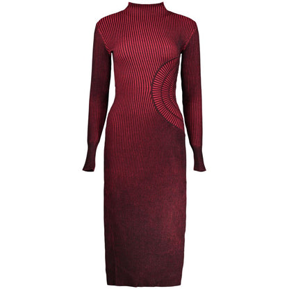 Desigual Red Polyester Casual Dress