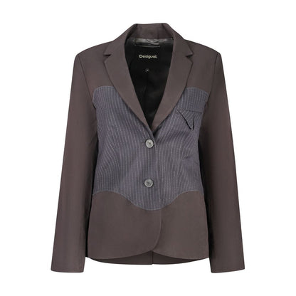 Desigual Black Polyester Blazer