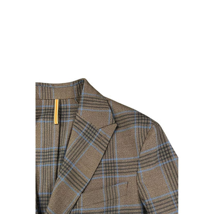 Roberto Pepe Luxury Brown Cotton Men Jacket