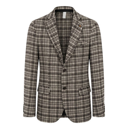 Roberto Pepe Luxury Beige Cotton Men Jacket