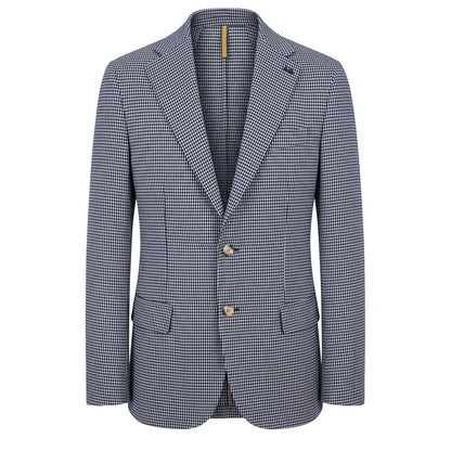 Roberto Pepe Luxury Blue Cotton Men Jacket