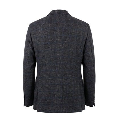 Roberto Pepe Luxury Blue Viscose Men Jacket