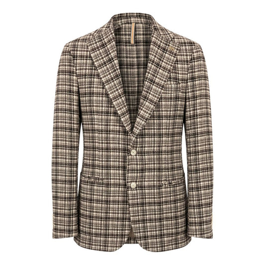 Roberto Pepe Luxury Brown Cotton Men Jacket
