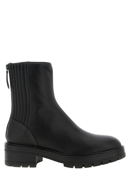 Aquazzura Women's Calfskin Leather Ankle Boots - Black