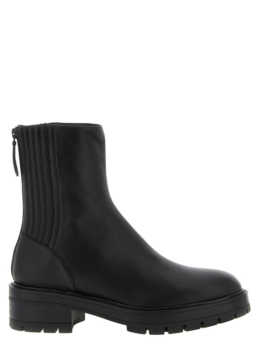 Aquazzura Women's Calfskin Leather Ankle Boots - Black