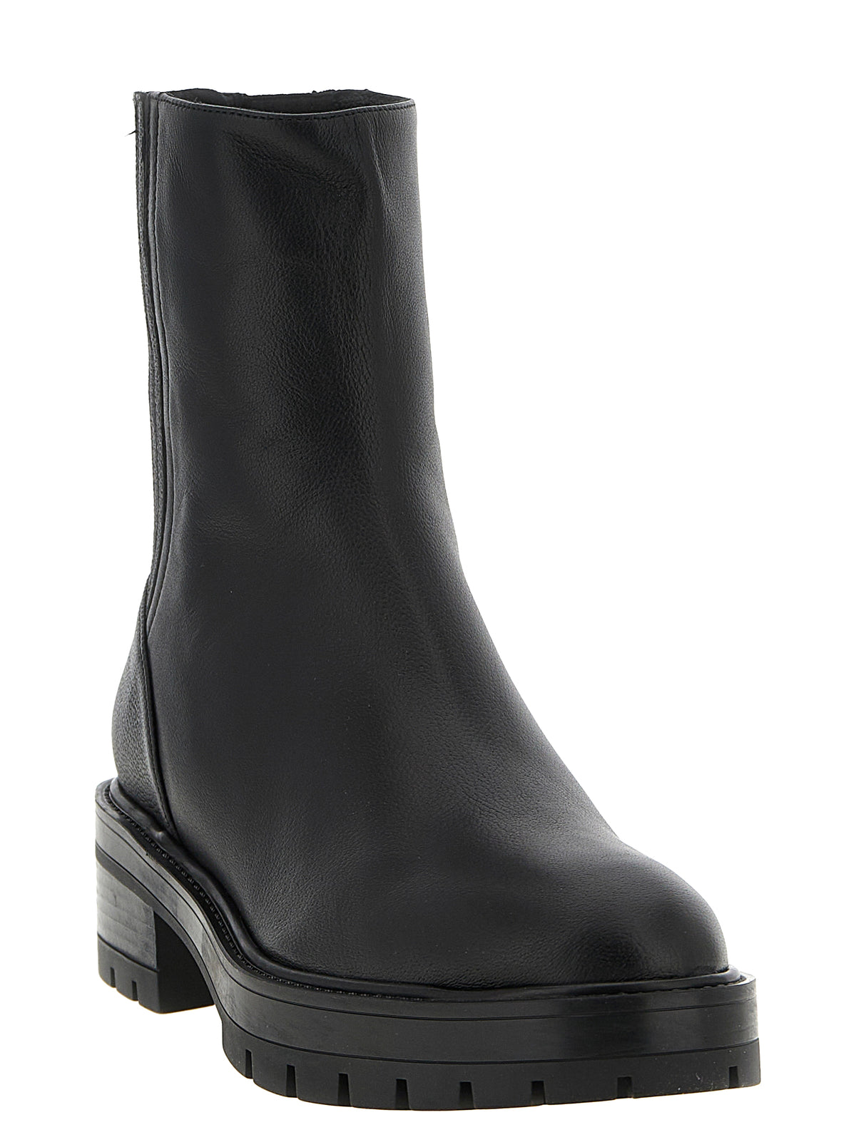Aquazzura Women's Calfskin Leather Ankle Boots - Black