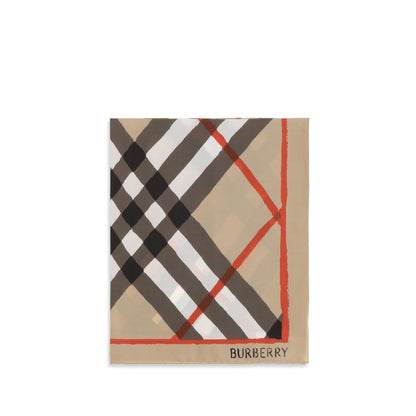 Burberry Beige Silk Scarf