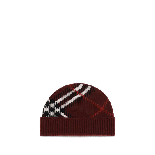 Burberry Bordeaux Cashmere Beanie