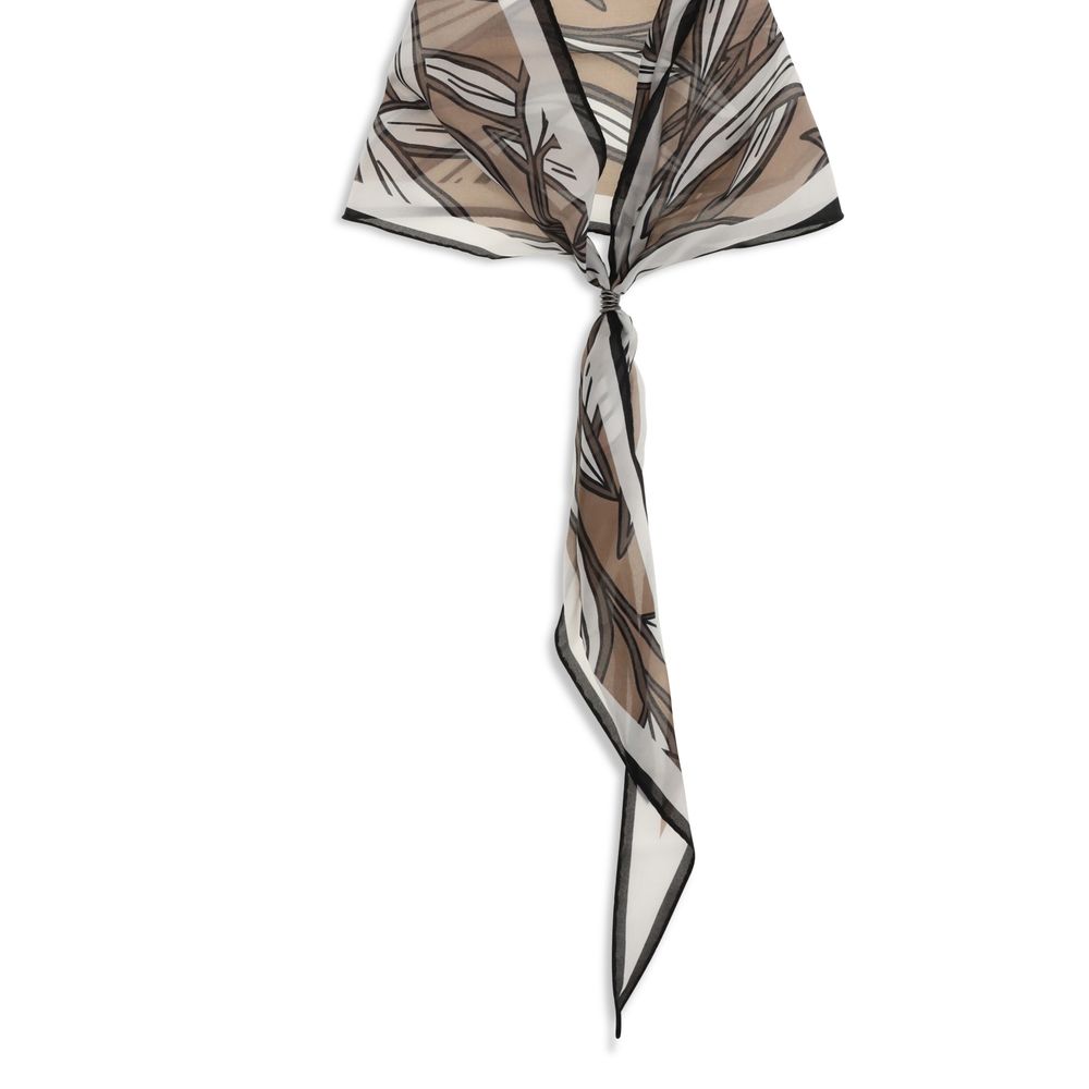 Brunello Cucinelli Beige Silk Foulard