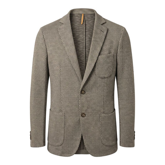 Roberto Pepe Luxury Beige Cotton Men Jacket
