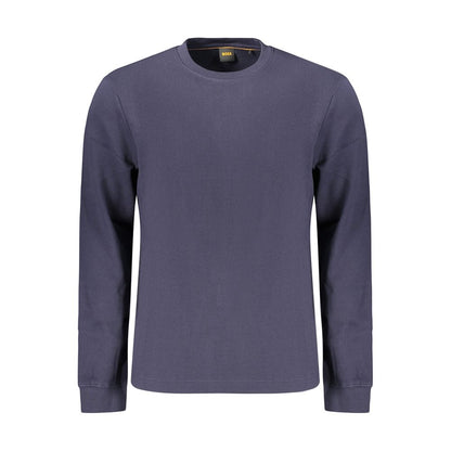 Hugo Boss Blue Cotton Mens Shirt
