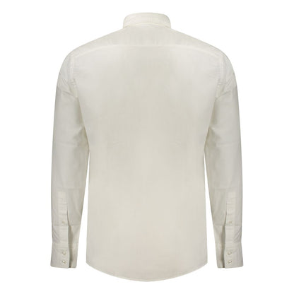 Hugo Boss White Cotton Men's Shirt