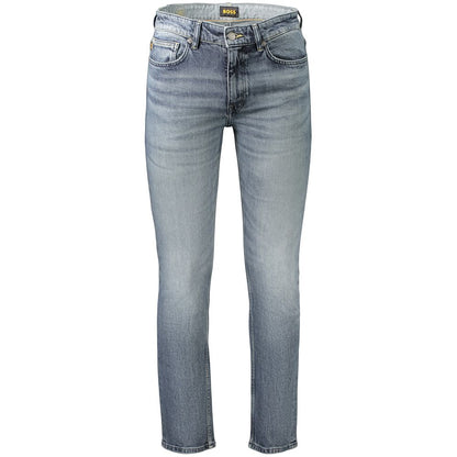 Hugo Boss Blue Cotton Men's Jeans