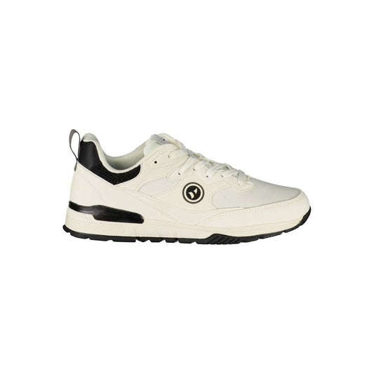 Navigare White Polyester Men's Sneaker