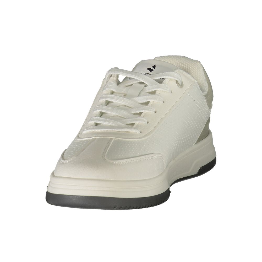 Navigare White Polyester Men's Sneaker