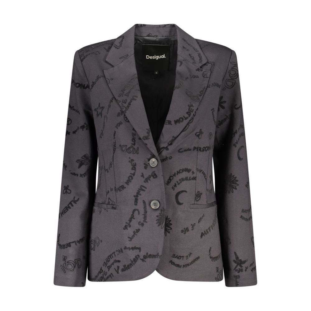 Desigual Nero Viscose Women Jacket