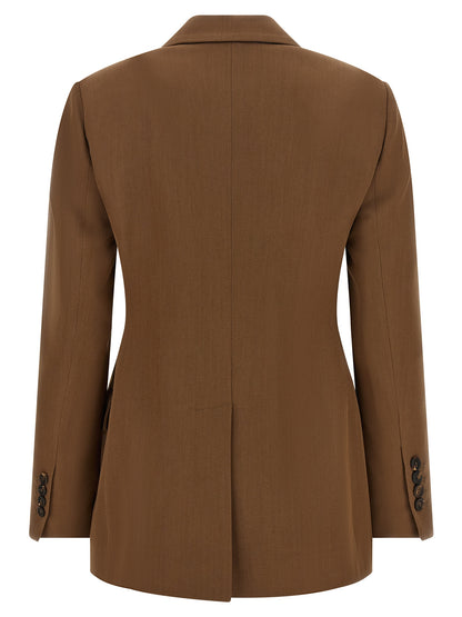 Brunello Cucinelli Brown Virgin Wool Blazer