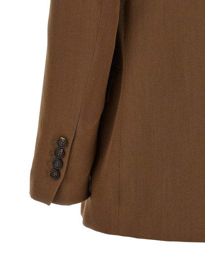 Brunello Cucinelli Brown Virgin Wool Blazer