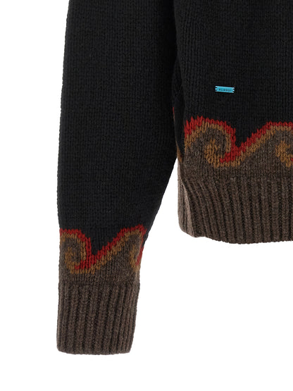 Alanui Multicolor Virgin Wool Cardigan