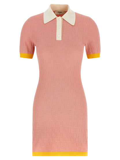 Fendi Multicolor Cotton Short Dress