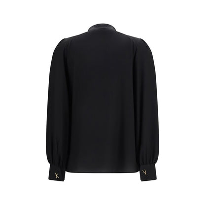 Alexander McQueen Black Silk Blouse