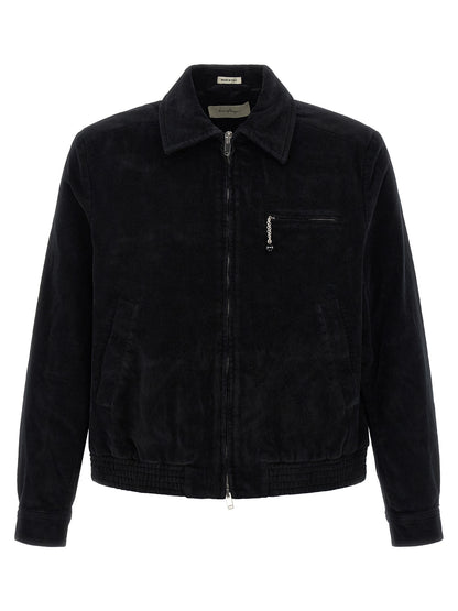 SECOND/LAYER Black Cotton Full-Length Jacket
