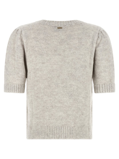 Twinset Gray Marabou Cardigan
