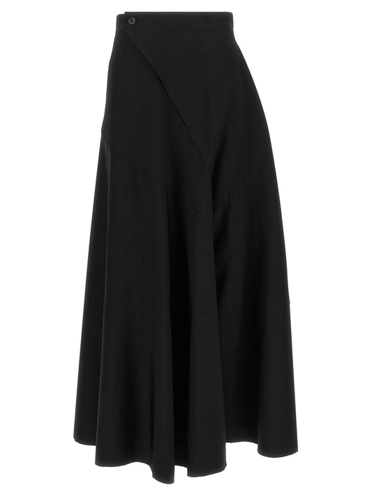 Junya Watanabe Black Wool Flared Pants