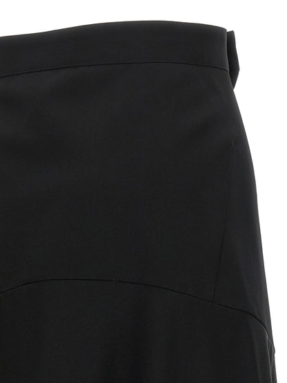 Junya Watanabe Black Wool Flared Pants