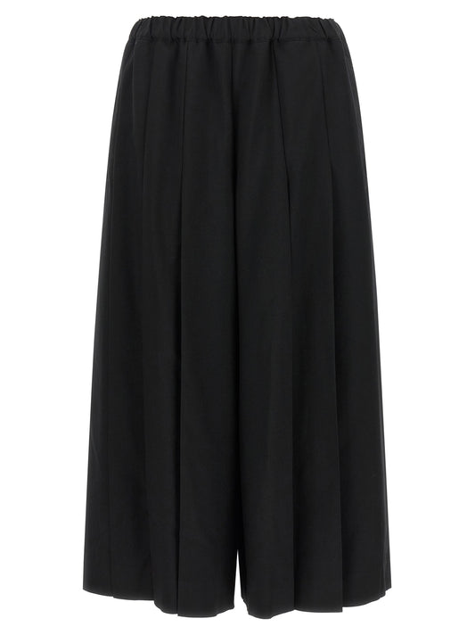 Comme Des Garçons Black Wool Casual Pants