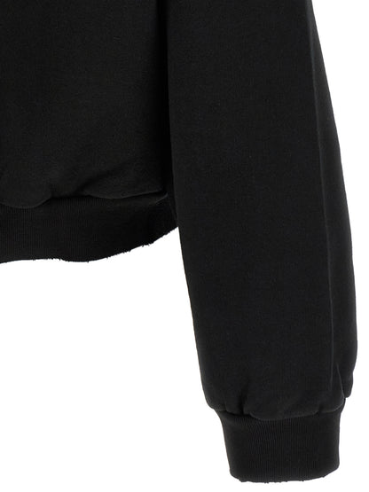 Balenciaga Black Cotton Sweatshirt