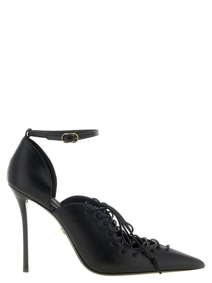Dolce & Gabbana Black Calfskin High Heel Pumps