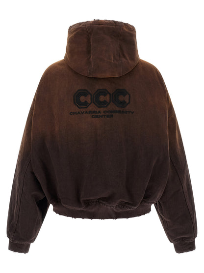 WILLY CHAVARRIA Brown Cotton Shell Jacket