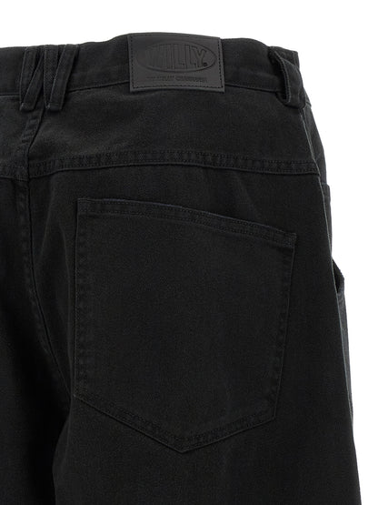 WILLY CHAVARRIA Black Cotton Relaxed Fit Jeans