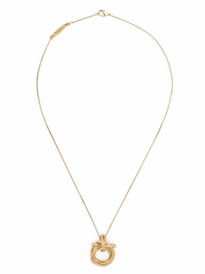 Ferragamo Gold Brass Necklace