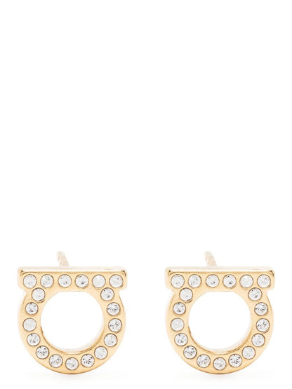 Ferragamo Gold Brass Earrings