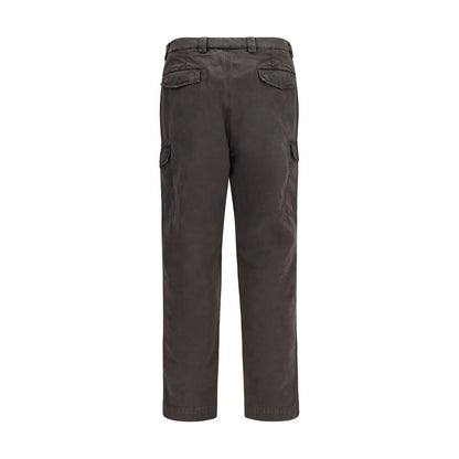 Casual Pants by Brunello Cucinelli for men in cotton brown features a polished silhouette with a polished regular-fit, reaching a polished long and finished with a polished .