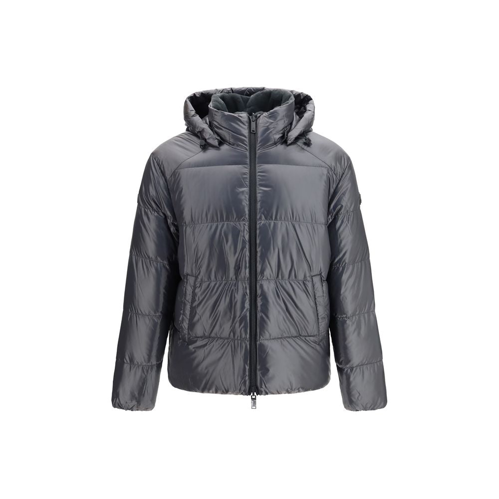 Moose Knuckles Gray Nylon Shell Jacket