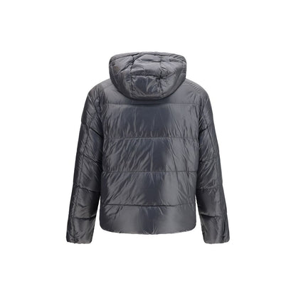 Moose Knuckles Gray Nylon Shell Jacket