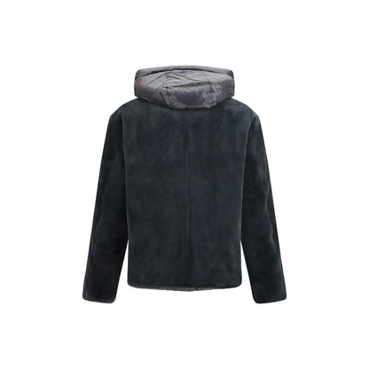 Moose Knuckles Gray Nylon Shell Jacket
