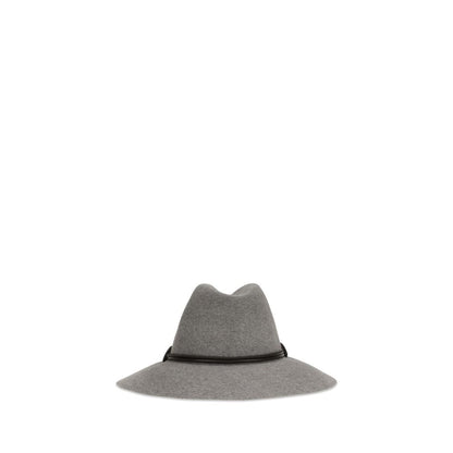 Brunello Cucinelli Gray Eco Fabric Fedora