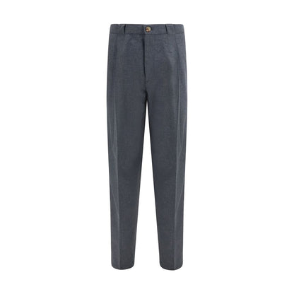 Brunello Cucinelli Gray Wool Oves Aries Dress Pants