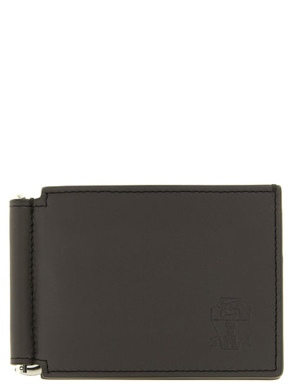 Brunello Cucinelli Brown Calfskin Money Clip