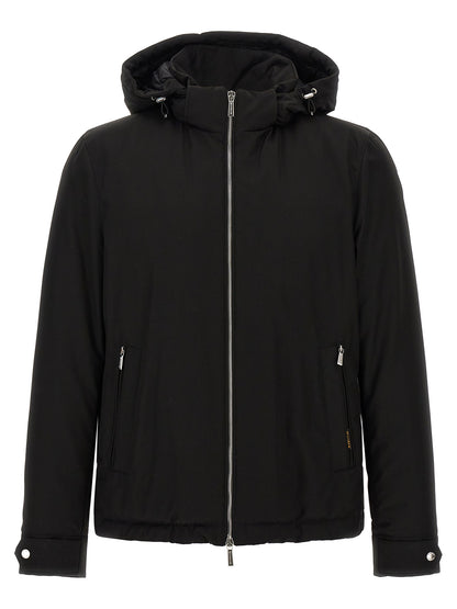 MooRER Black Wool Full-Length Jacket