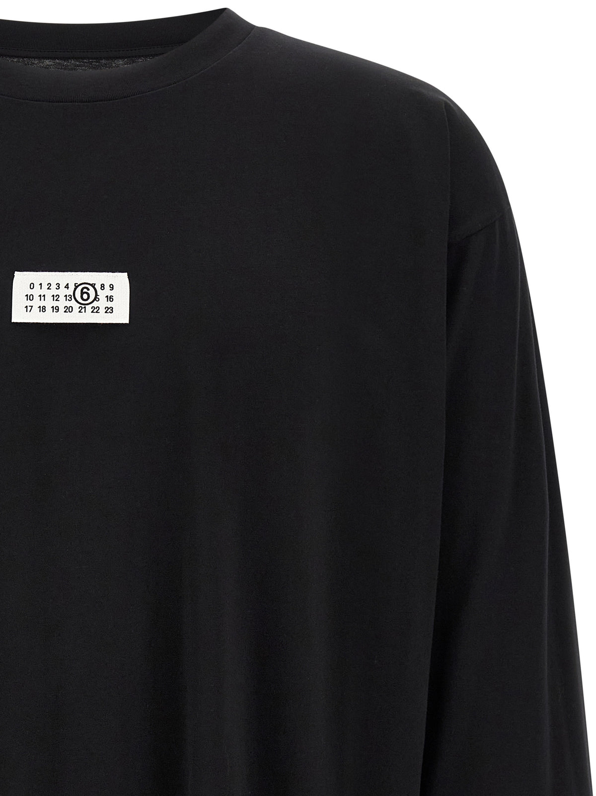 MM6 Maison Margiela Black Cotton T-Shirt