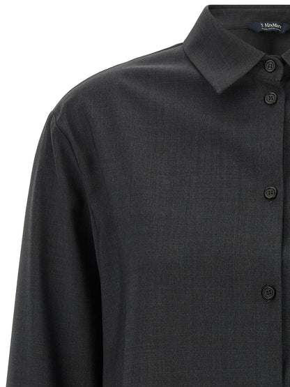 'S Max Mara Gray Wool Blouse