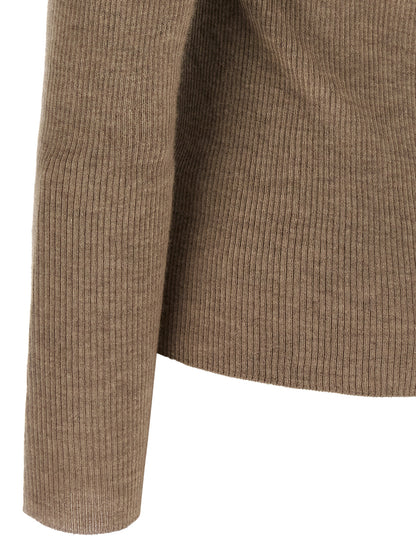 Max Mara Beige Cashmere Polo Shirt