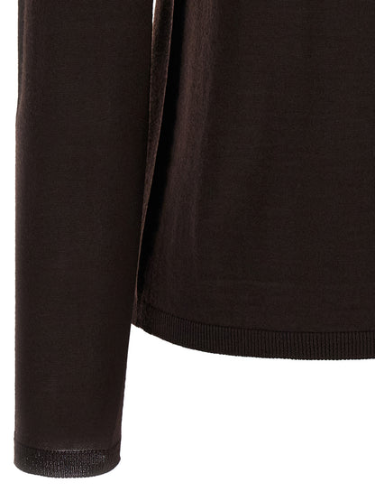Max Mara Brown Virgin Wool Cardigan