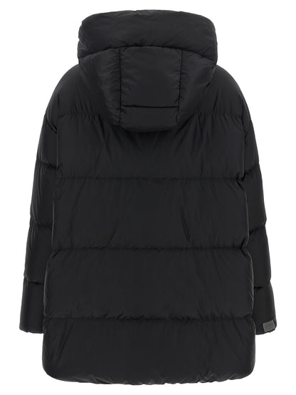 Max Mara Black Polyamide Full-Length Jacket