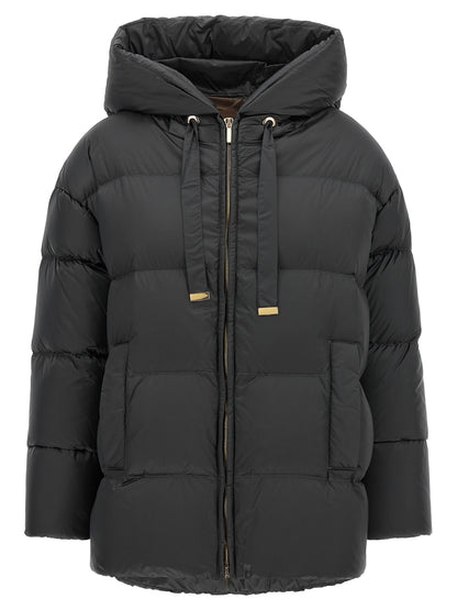 Max Mara Gray Polyamide Full-Length Jacket